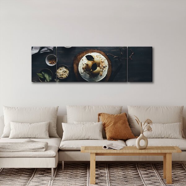 Obraz deseru na stole (170x50 cm)