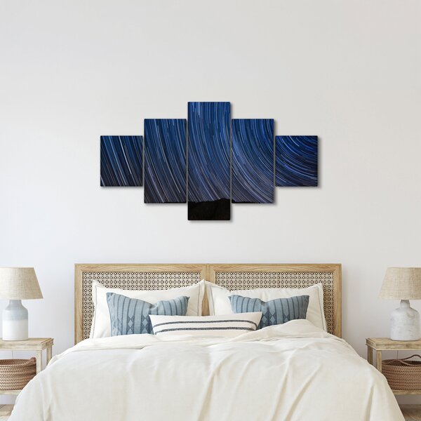 Obraz nocnych gwiazd i nieba (125x70 cm)