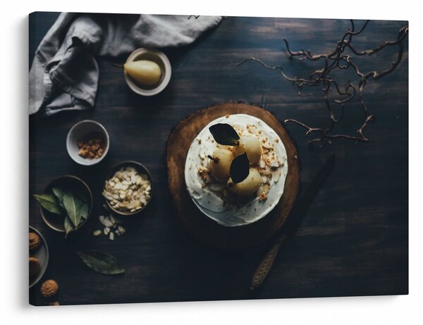 Obraz deseru na stole (70x50 cm)