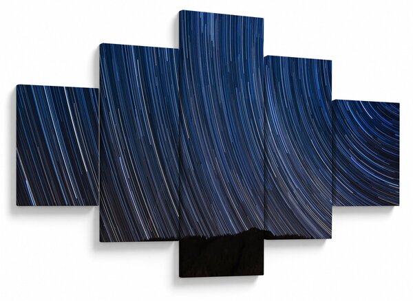 Obraz nocnych gwiazd i nieba (125x70 cm)