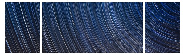 Obraz nocnych gwiazd i nieba (170x50 cm)