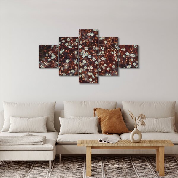 Obraz kwiatu niezapominajki (125x70 cm)