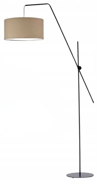 Lampa stojąca podłogowa przegubowa regulowana z abażurem walec MODERN