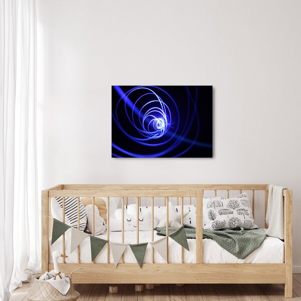 Obraz niebieskich spiral (70x50 cm)