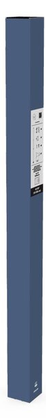 Stalowy regulowany karnisz w kolorze matowego srebra 107 - 305 cm Geo – Umbra