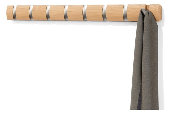 Wieszak ścienny z drewna jesionowego Flip – Umbra