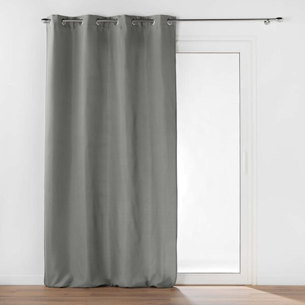Szara zasłona termiczna z mikrowłókna 135x260 cm Micropolar – douceur d'intérieur