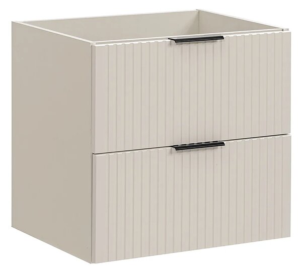 Beżowa wisząca szafka pod umywalkę 60 cm S2-L35