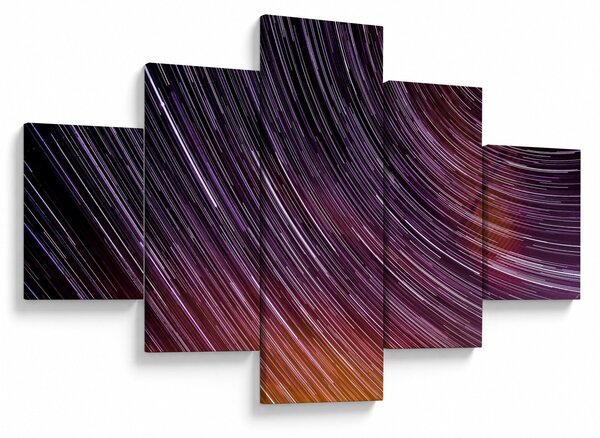 Obraz rozmytych gwiazd na niebie (125x70 cm)