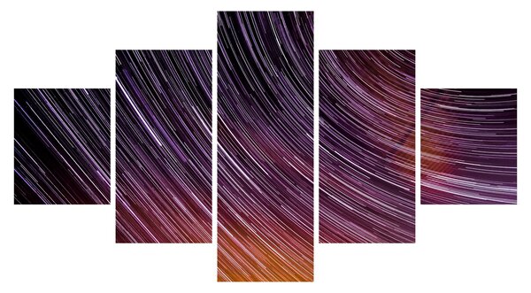 Obraz rozmytych gwiazd na niebie (125x70 cm)