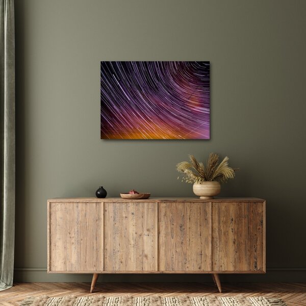 Obraz rozmytych gwiazd na niebie (70x50 cm)