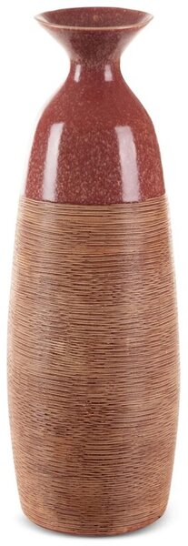 Wazon EUROFIRANY Elda 04 402752 18 x 51 cm Czerwony