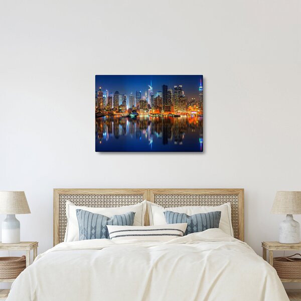 Obraz Manhattanu w nocy (70x50 cm)