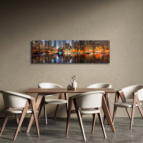Obraz Manhattanu w nocy (170x50 cm)