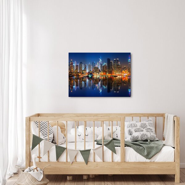 Obraz Manhattanu w nocy (70x50 cm)