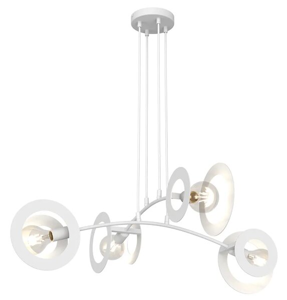 Biała regulowana lampa wisząca - D156 R3-S18