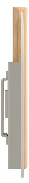 Beżowy/w naturalnym kolorze stalowy wieszak ścienny 43 cm Saloon – Umbra