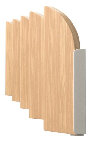 Beżowy/w naturalnym kolorze stalowy wieszak ścienny 43 cm Saloon – Umbra