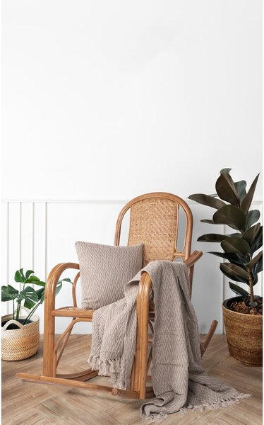 Koc z bawełny z recyklingu 130x170 cm Alpana – Tiseco Home Studio