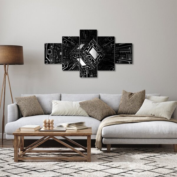 Obraz abstrakcyjnego sześcianu (125x70 cm)