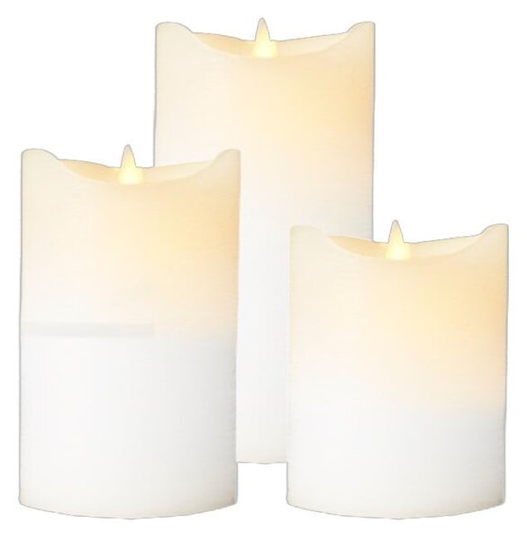 Świeczki LED zestaw 3 szt. (wysokość 15 cm) Sara Exclusive – Sirius