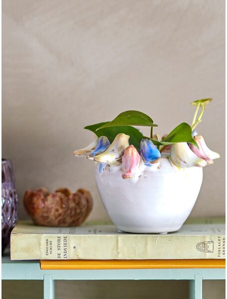 Kamionkowa osłonka na doniczkę ø 6 cm Eanna – Bloomingville