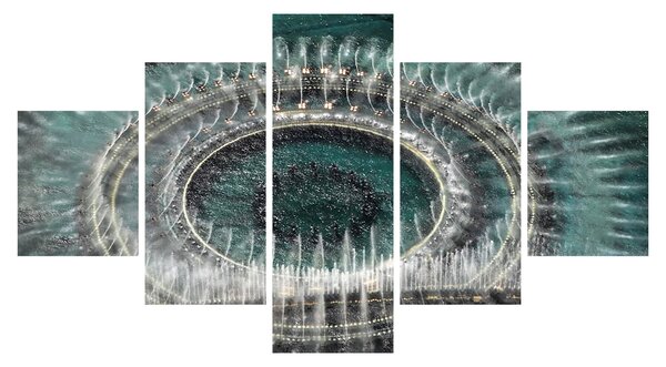 Obraz fontanny (125x70 cm)