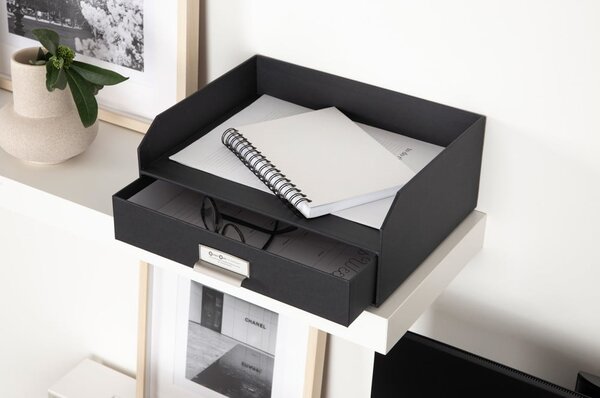 Kartonowy organizer na dokumenty z szufladką Walter – Bigso Box of Sweden