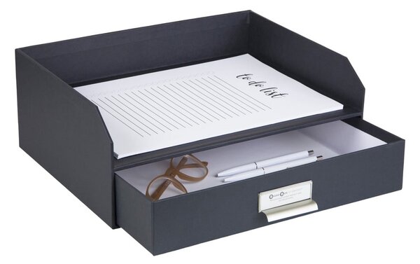Kartonowy organizer na dokumenty z szufladką Walter – Bigso Box of Sweden