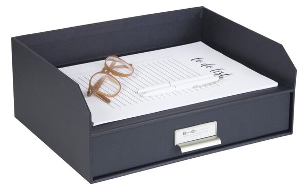 Kartonowy organizer na dokumenty z szufladką Walter – Bigso Box of Sweden