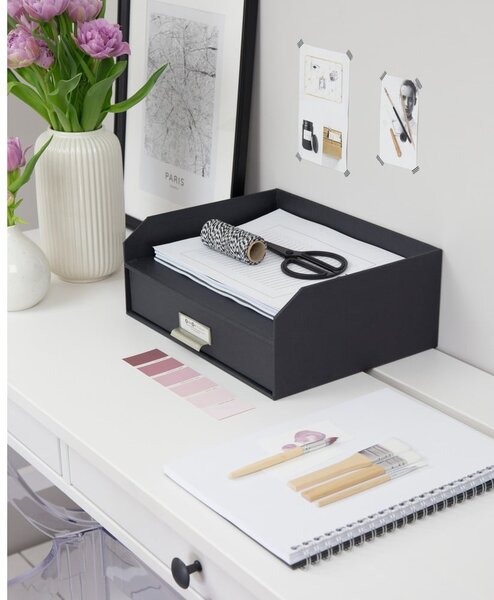 Kartonowy organizer na dokumenty z szufladką Walter – Bigso Box of Sweden