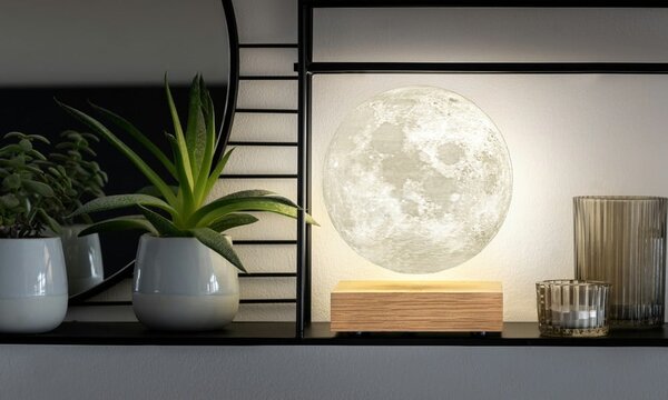 Lampa stołowa LED w naturalnym kolorze (wysokość 14 cm) Moon – Gingko