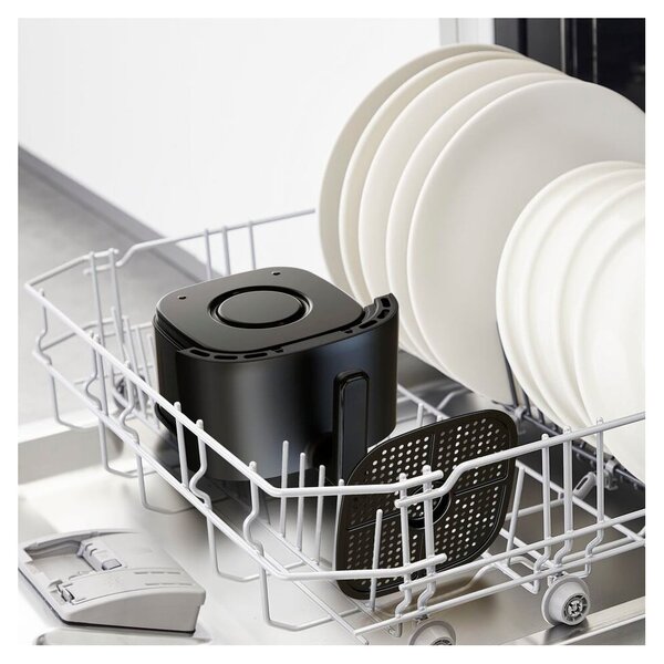 Czarna frytkownica beztłuszczowa EY145810 – Tefal