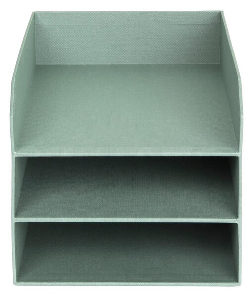 Zielony kartonowy organizer na dokumenty Trey Canvas Paper Laminate – Bigso