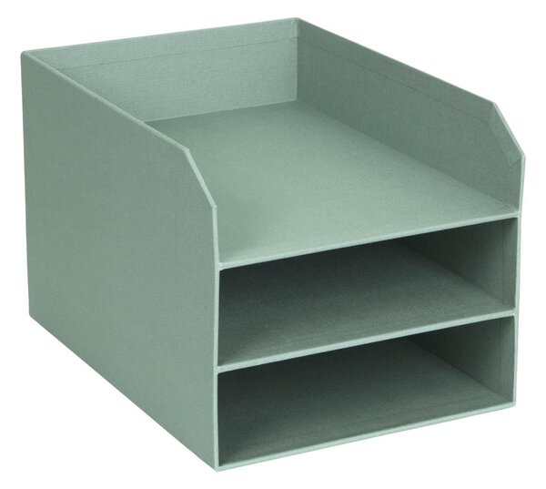 Zielony kartonowy organizer na dokumenty Trey Canvas Paper Laminate – Bigso