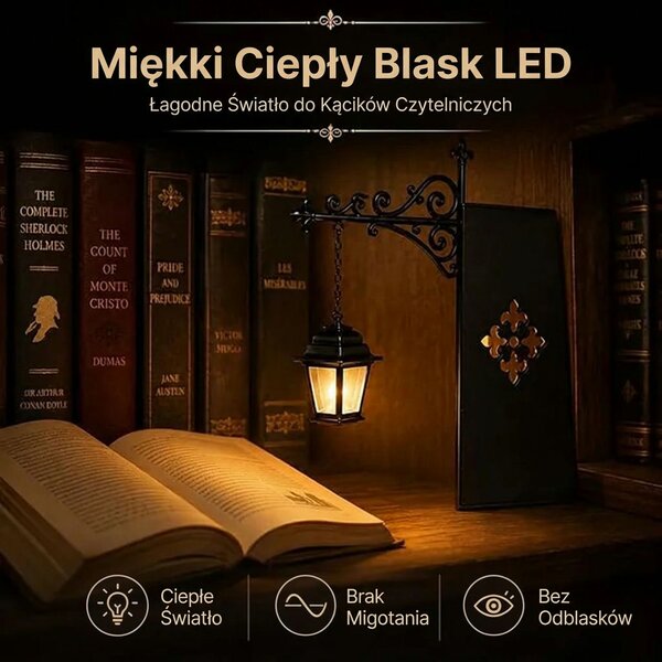 Shelfwisp™ Latarenka-duch Na Regał – 2 Szt