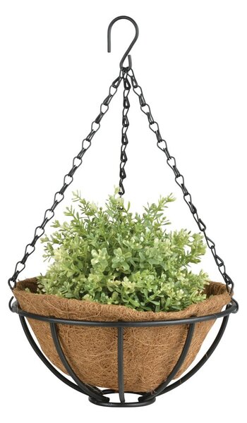 Wiszący koszyk metalowy Esschert Design Flower, ⌀ 25,2 cm