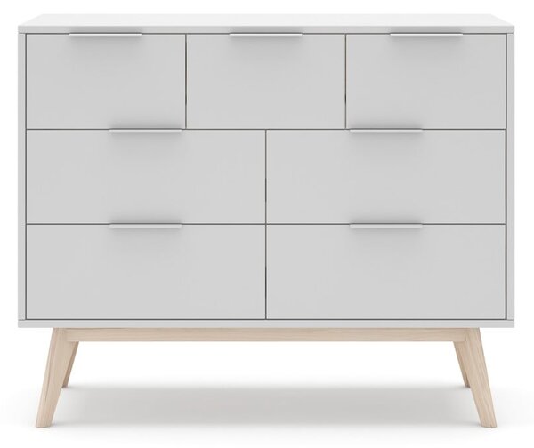 Biała niska komoda 120x83 cm Campus – Marckeric
