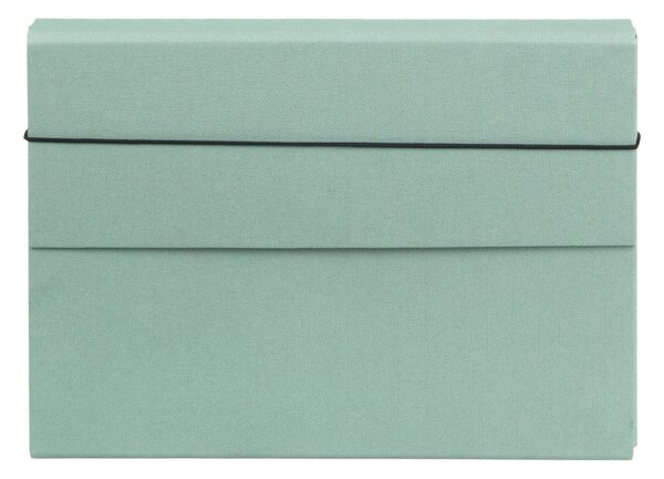 Zielony kartonowy organizer Olof Canvas Paper Laminate – Bigso