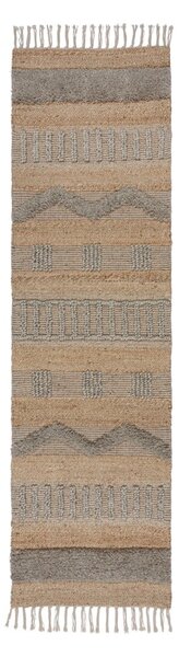 Jasnoszaro-naturalny chodnik 60x230 cm Medina – Flair Rugs