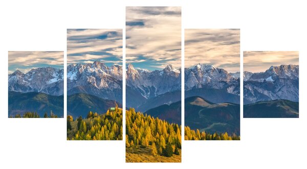 Obraz - panorama górska (125x70 cm)