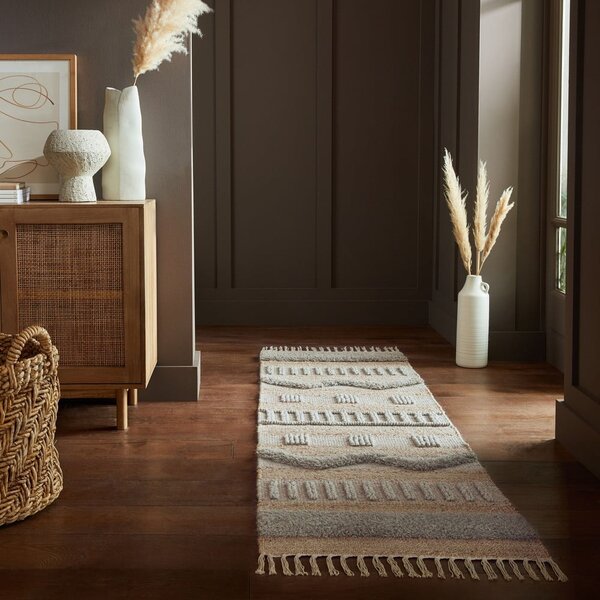 Jasnoszaro-naturalny chodnik 60x230 cm Medina – Flair Rugs