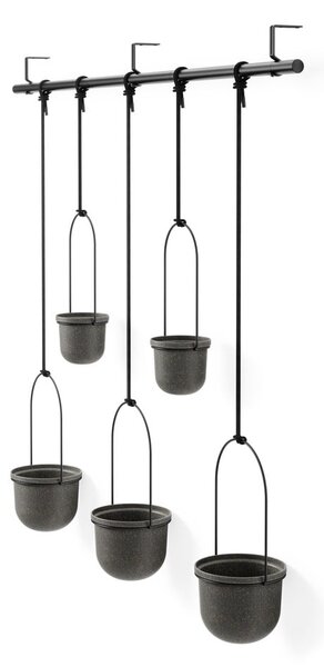 Plastikowe wiszące osłonki na doniczki na zioła zestaw 5 szt. ø 7,5 cm Triflora – Umbra