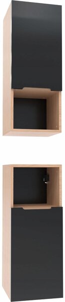 Szafka boczna szara 75x30x30 azienkowa wiszca szary mat/db, Omeble