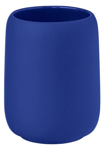 Niebieski ceramiczny kubek na szczoteczki do zębów Sono – Blomus