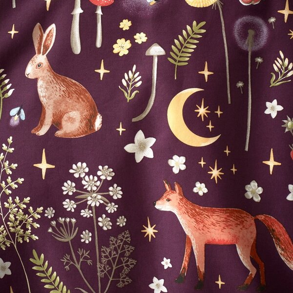 Fioletowa pościel jednoosobowa 135x200 cm Enchanted Twilight – Catherine Lansfield