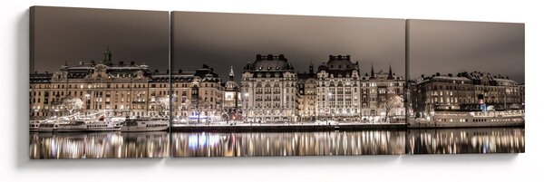 Obraz miasta o zmierzchu (170x50 cm)