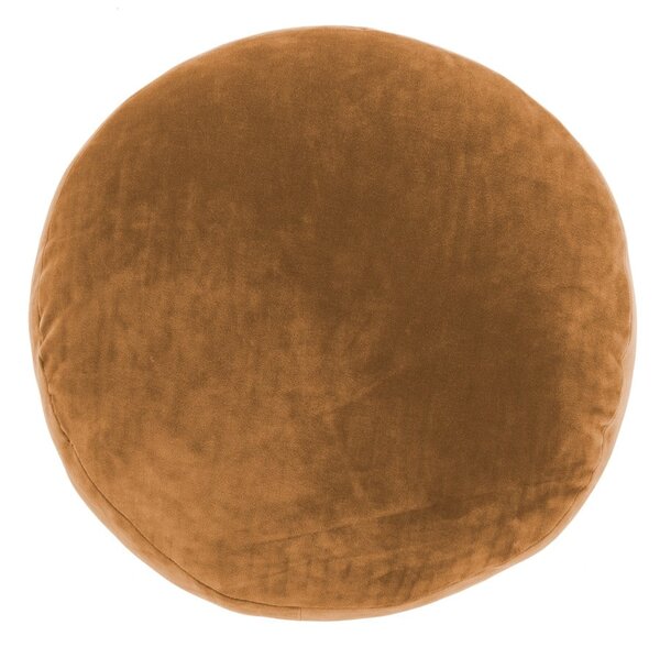 Pomarańczowobrązowa dekoracyjna poduszka z mikrowłókna Tiseco Home Studio Marshmallow, ø 40 cm