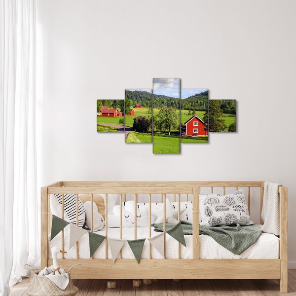 Obraz wsi (125x70 cm)