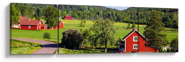 Obraz wsi (170x50 cm)